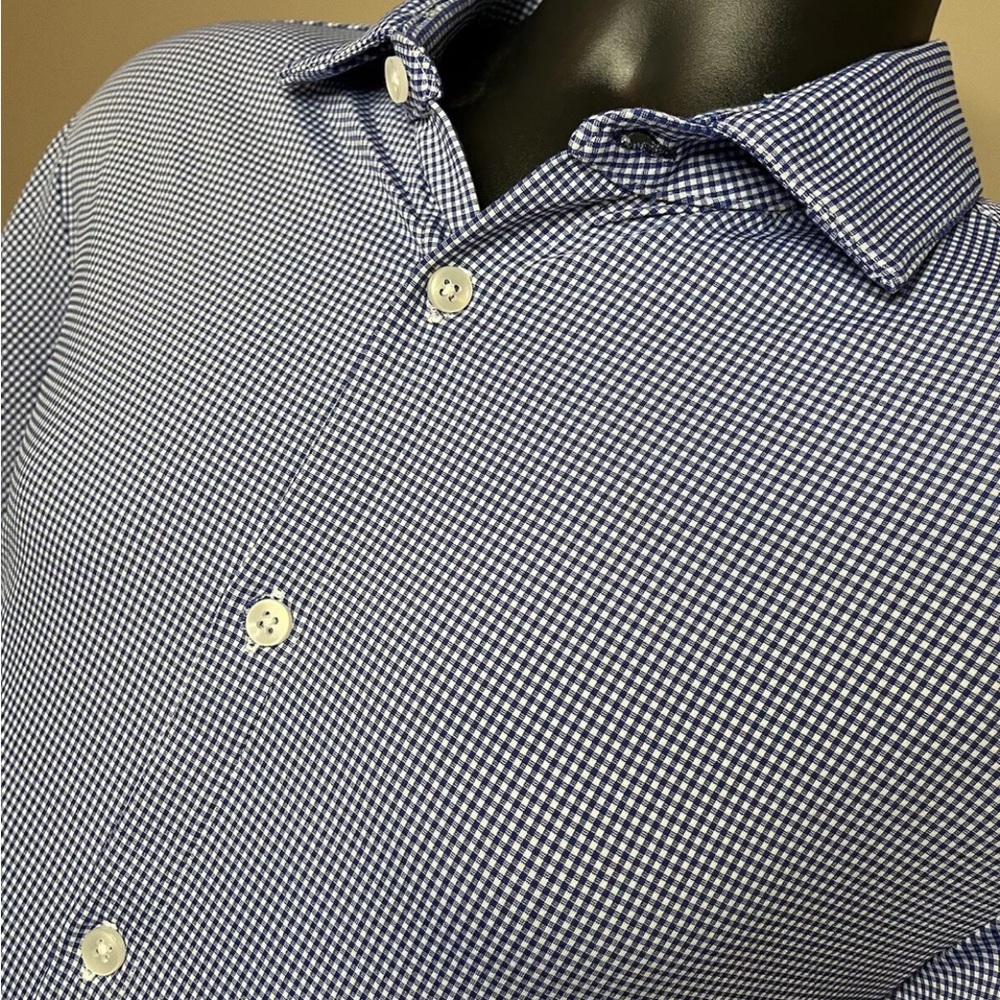 Mizzen+Main Spinnaker Trim fit Men’s Medium Button Down Long Sleeve Plaid Shirt